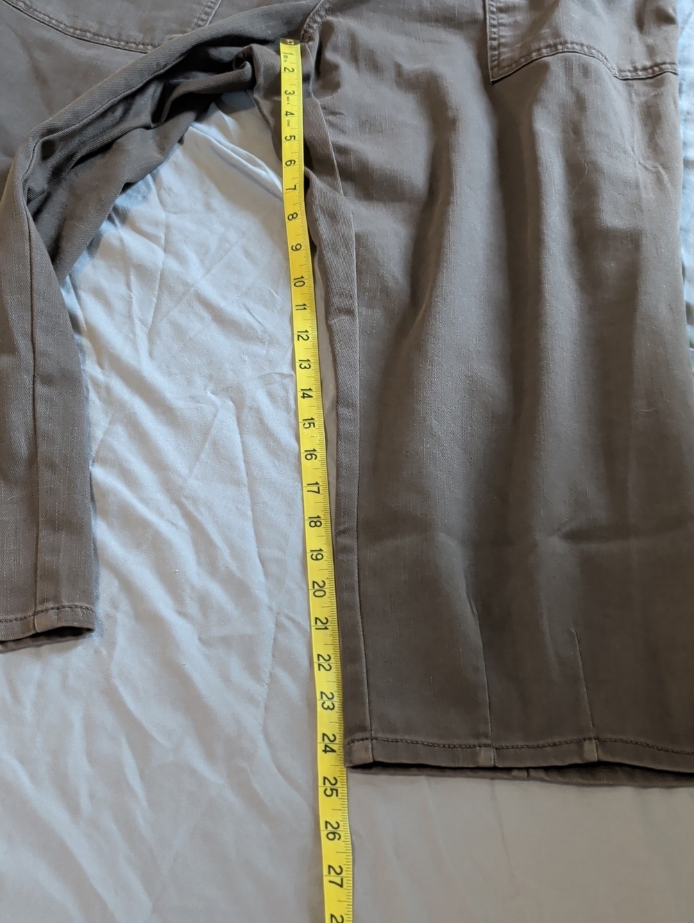 NWT Womens Size2X Stitch Star Brown PullOn High Rise Ankle Length Tapered Pants - Picture 10 of 12
